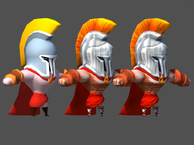 Gig Preview - 3d modeling your low poly game character