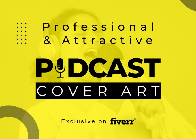 Gig Preview - Do professional and attractive podcast cover art in 24 hours