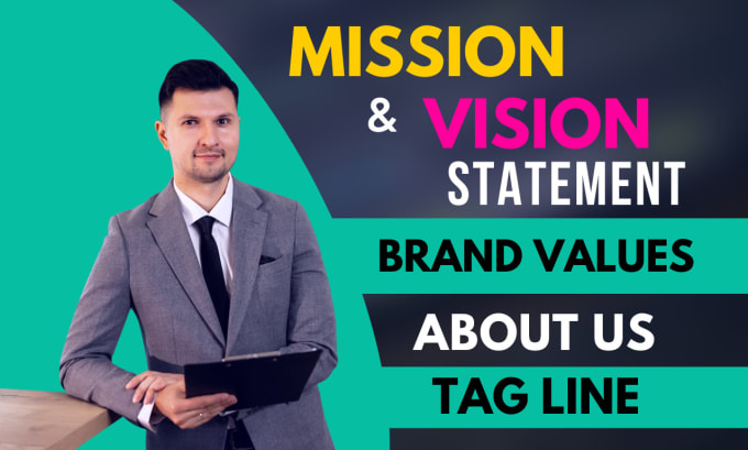 Gig Preview - Write an inspiring mission and vision statement, brand story and values