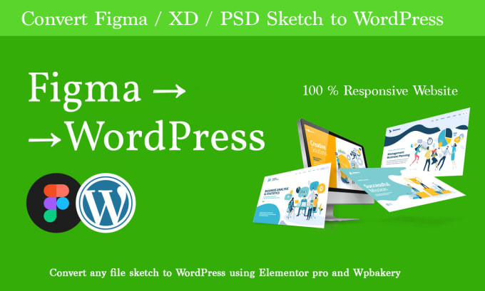 Gig Preview - Clone and convert figma to wordpress with elementor