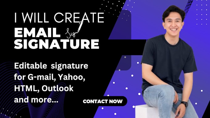 Gig Preview - Create an editable and clickable email signature