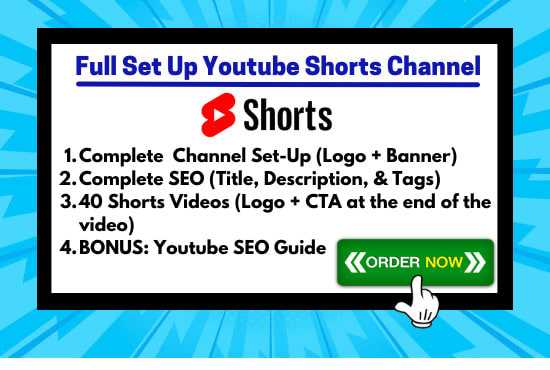 Gig Preview - Create youtube shorts channel with 40 videos