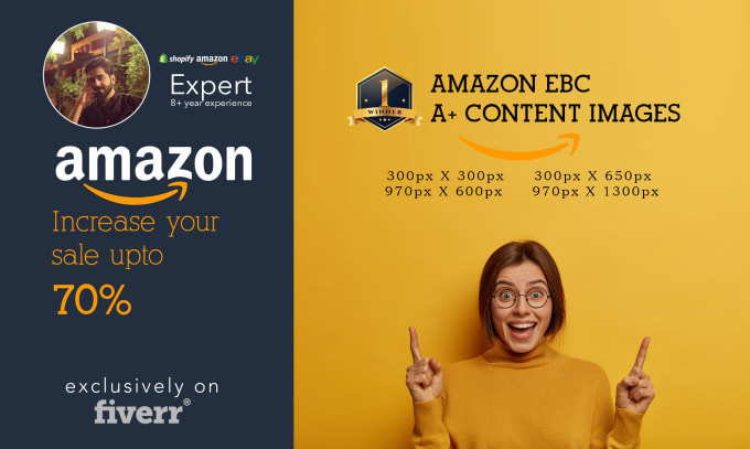 Gig Preview - Design amazon a plus content and listing images ebc listing pictures