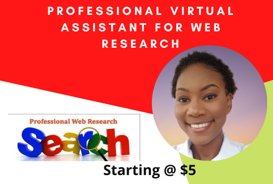 Gig Preview - Be your web research expert