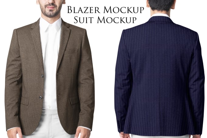 Gig Preview - Create custom suit and blazer mockup in photoshop