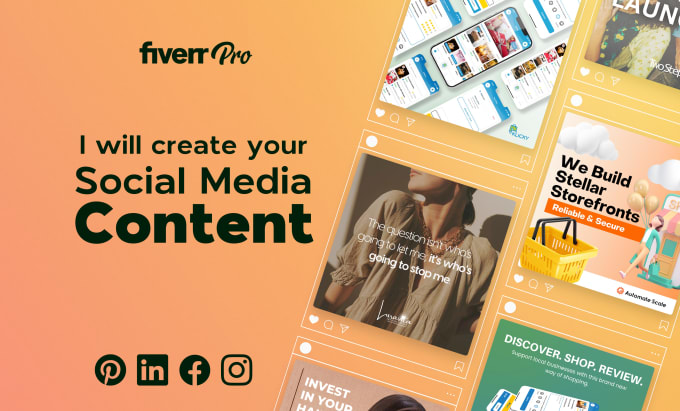 Gig Preview - Create your social media and instagram content