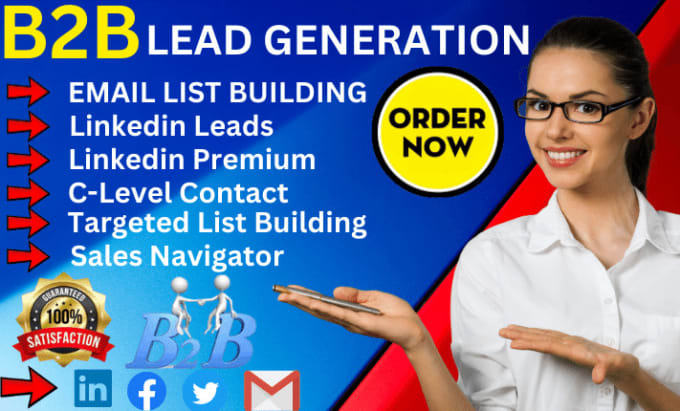 Gig Preview - Provide result driven linkedin b2b lead generation lead generation expert