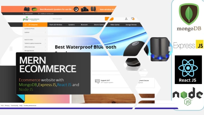 Gig Preview - Develop mern stack ecommerce website with next js