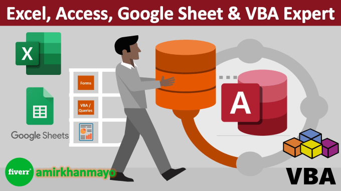 Gig Preview - Do excel vba, google sheet and access database works