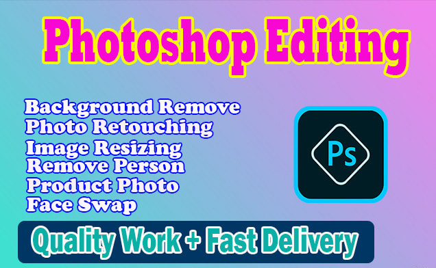 Gig Preview - Do photoshop edits, background removal, image retouching