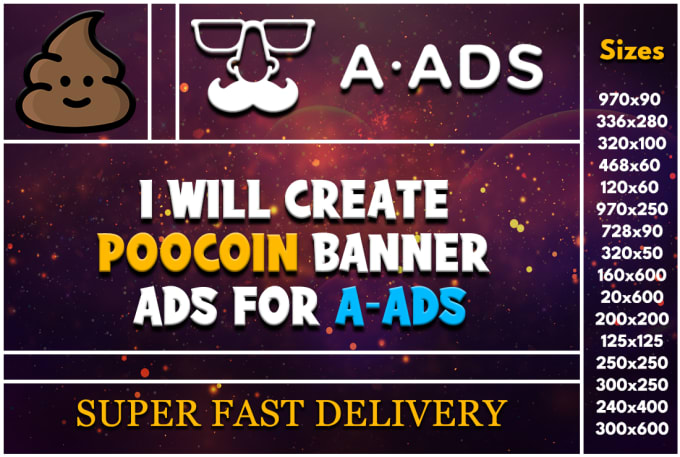 Gig Preview - Create poocoin banner ads for a ads