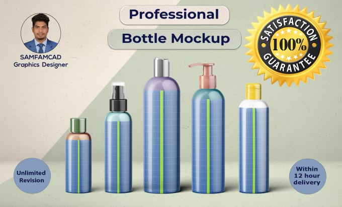 Gig Preview - Do any kind of 3d bottle mockup within 12 hours