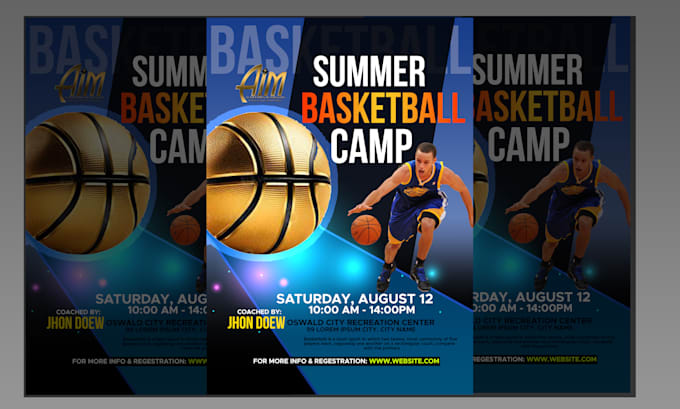 Gig Preview - Do sports,fitness,gym,football,basketball flyer and poster