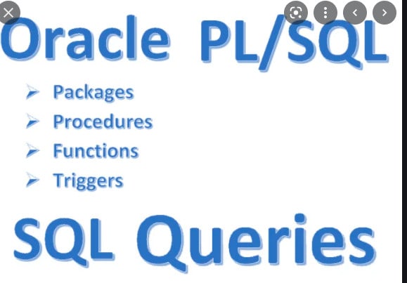 Gig Preview - Do project of oracle plsql, sql query