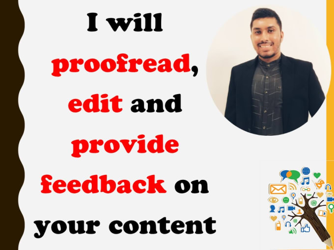 Gig Preview - Proofread, edit and provide feedback on your content