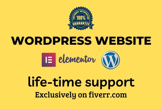 Gig Preview - Build a custom responsive wordpress website using elementor pro