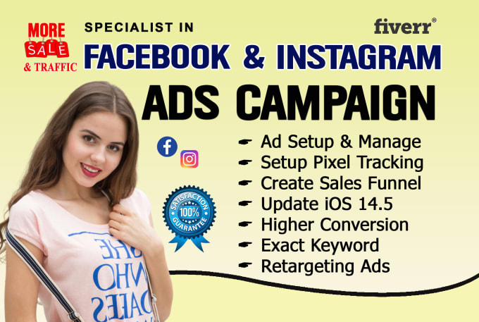 Gig Preview - Be your facebook ads campaign and run fb ads campaign