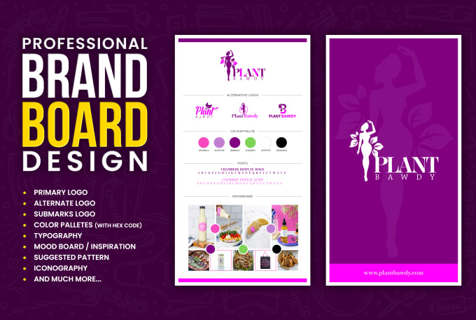 Gig Preview - Design a brand board or mood board for your business