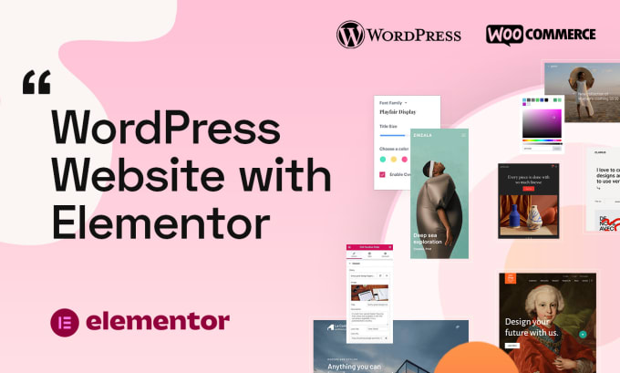 Gig Preview - Build wordpress website with elementor