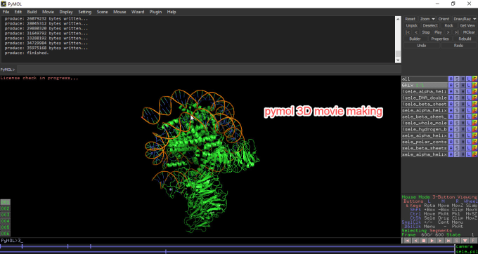 Bestseller - do moviemaking, visualization, and mutations with pymol tool