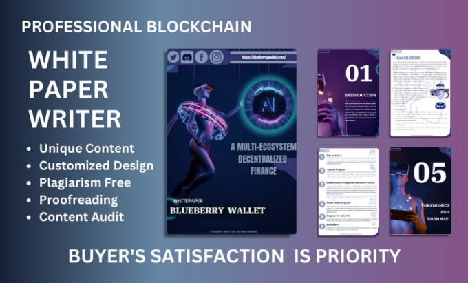 Bestseller - design crypto white paper for cryptocurrency and blockchain