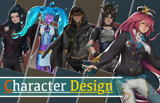 Bestseller - make 2d character design and character sheet