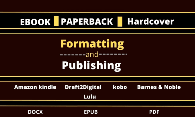 Gig Preview - Publish book on amazon, amazon kindle book publishing, kdp book formatting