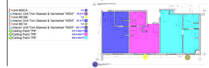 Gig Preview - Do paint estimation and material takeoff in planswift