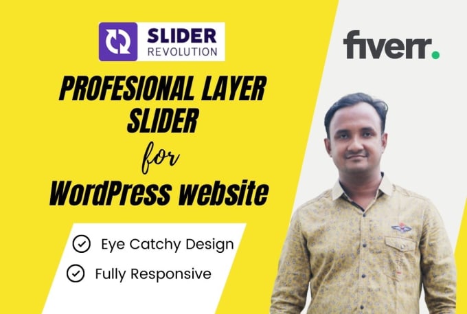 Gig Preview - Design your website header banner and layer slider with premium plugins