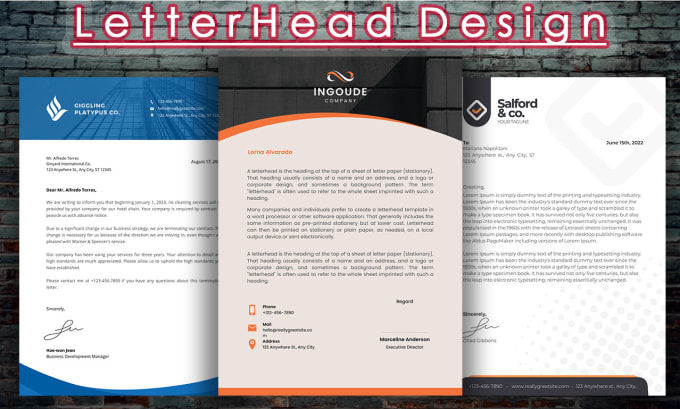 Gig Preview - Create letterhead, memo, printable planner