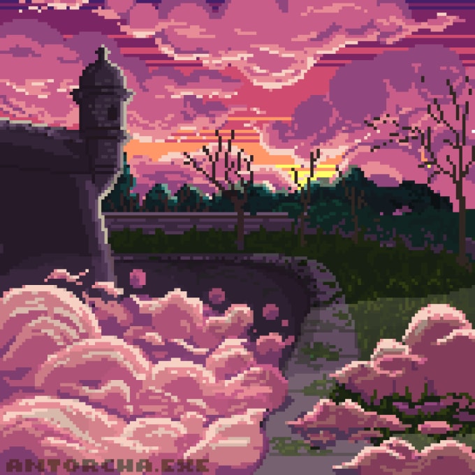 Gig Preview - Do pixel art backgrounds