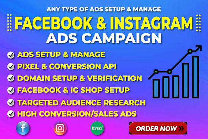 Gig Preview - Set up facebook ads and instagram ads, fb advertising for leads and sales