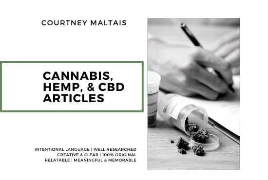 Gig Preview - Write your niche cannabis, hemp, and cbd articles