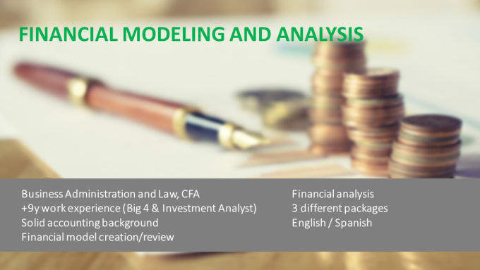 Gig Preview - Do financial modeling and analysis