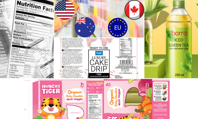 Gig Preview - Create packaging design for fda, health canada, eu, or australia compliance