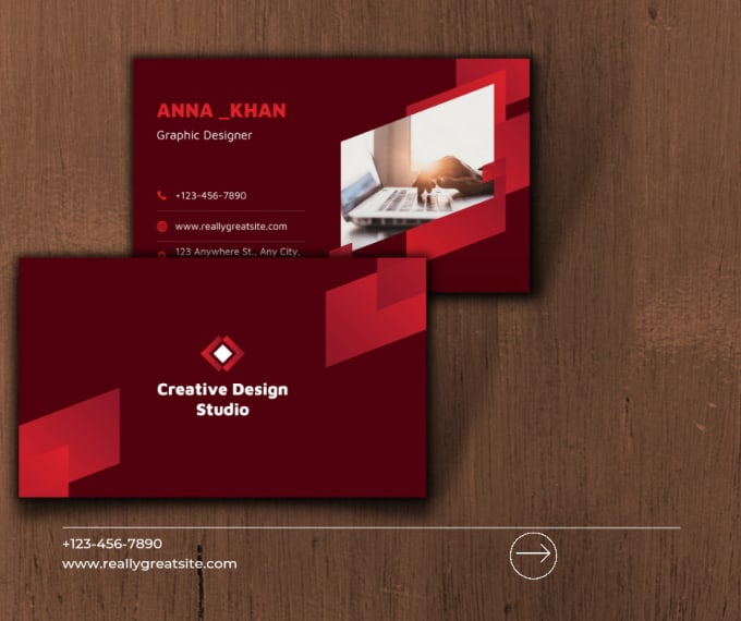 Gig Preview - Design modern, minimalist, unique , flat art business card