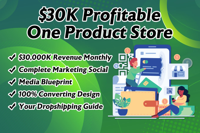 Gig Preview - Create a profitable branded one product shopify dropshipping store