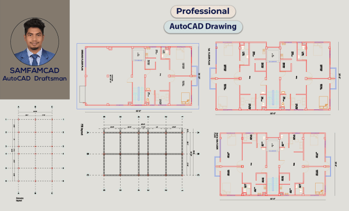 Gig Preview - Autocad drafting and any 2d autocad drawings within a day