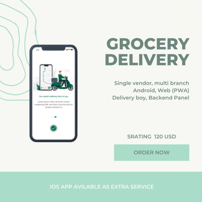 Gig Preview - Build a single vendor multibranch grocery delivery app