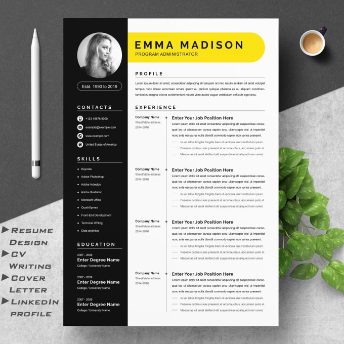 Bestseller - professionally design and edit your resume and cv