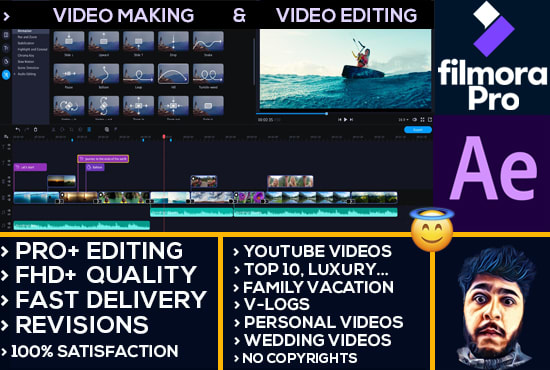 Gig Preview - Be your youtube content creator and video editor