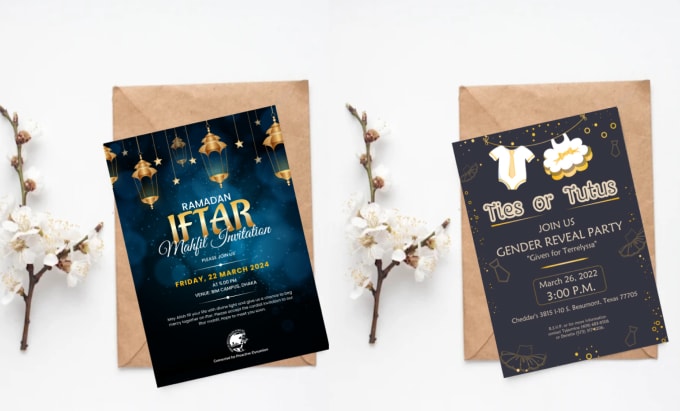 Gig Preview - Create any christmas party invitation design and social media post