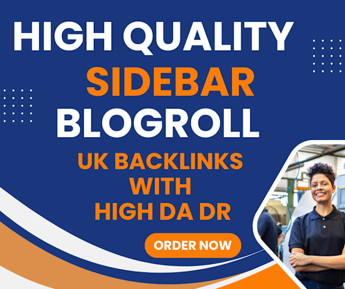 Gig Preview - Build quality blogroll UK backlinks with high da DR