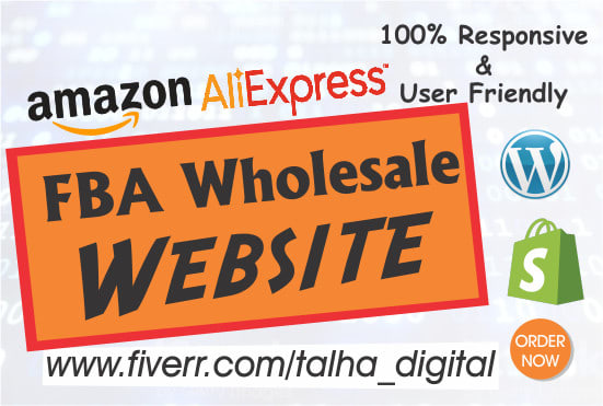 Gig Preview - Design a professional website for your amazon fba wholesale or other businesses