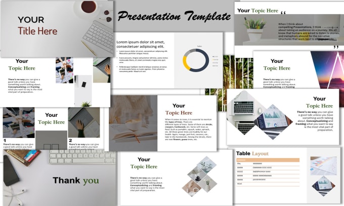 Gig Preview - Create a professional powerpoint template design for you