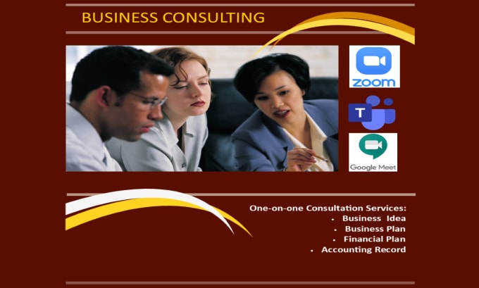 Gig Preview - Do one on one business consultation via zoom, team or meet