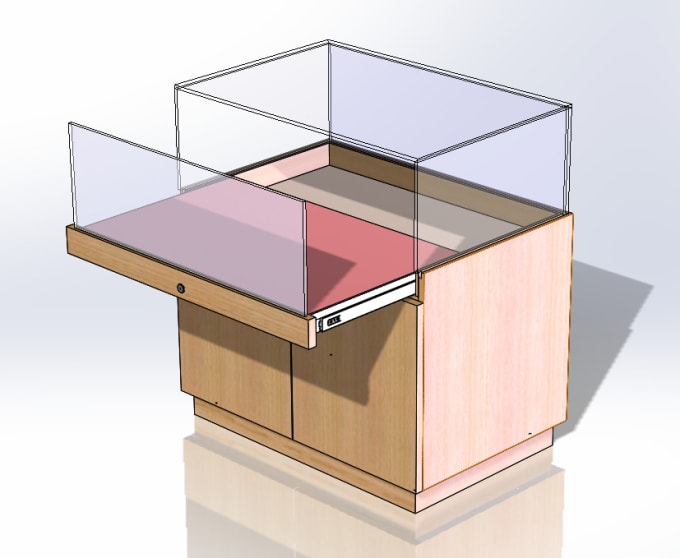 Gig Preview - Design commercial display fixtures,store furniture shop drawings with solidworks