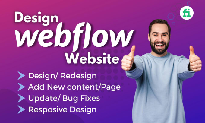 Gig Preview - Do webflow website design and convert figma to webflow