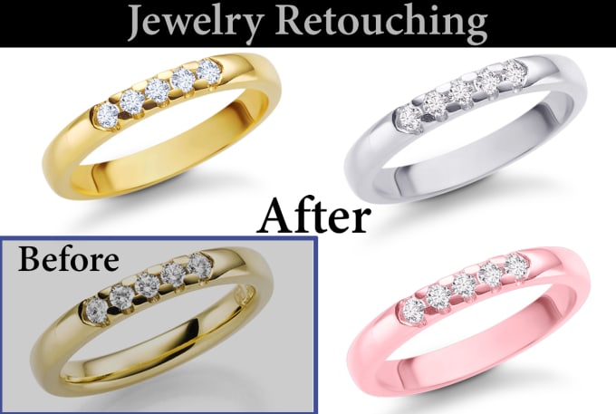 Gig Preview - Do awesome business class jewelry photo editing in photoshop