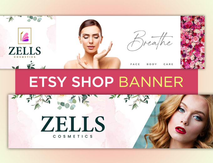 Gig Preview - Design an elegant etsy shop banner and icon for you in 24 hrs